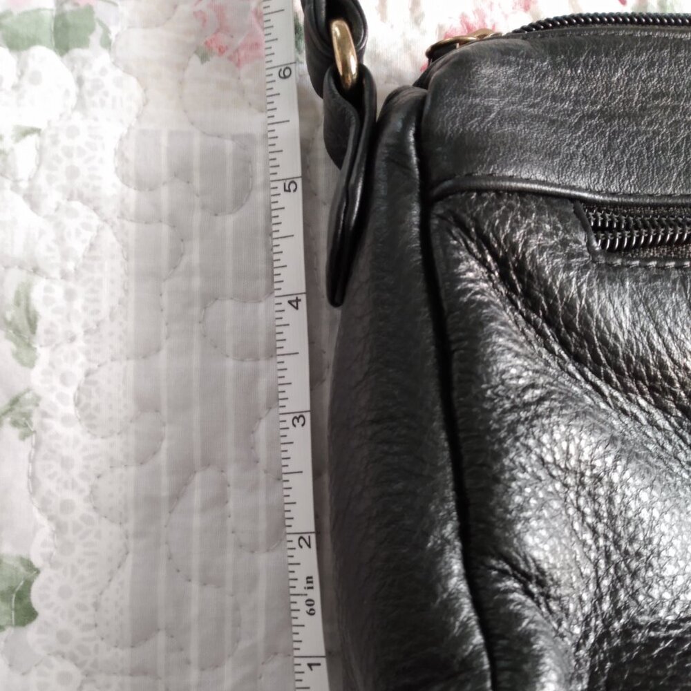 Black leather stone mountain bag - Picture 2 of 16